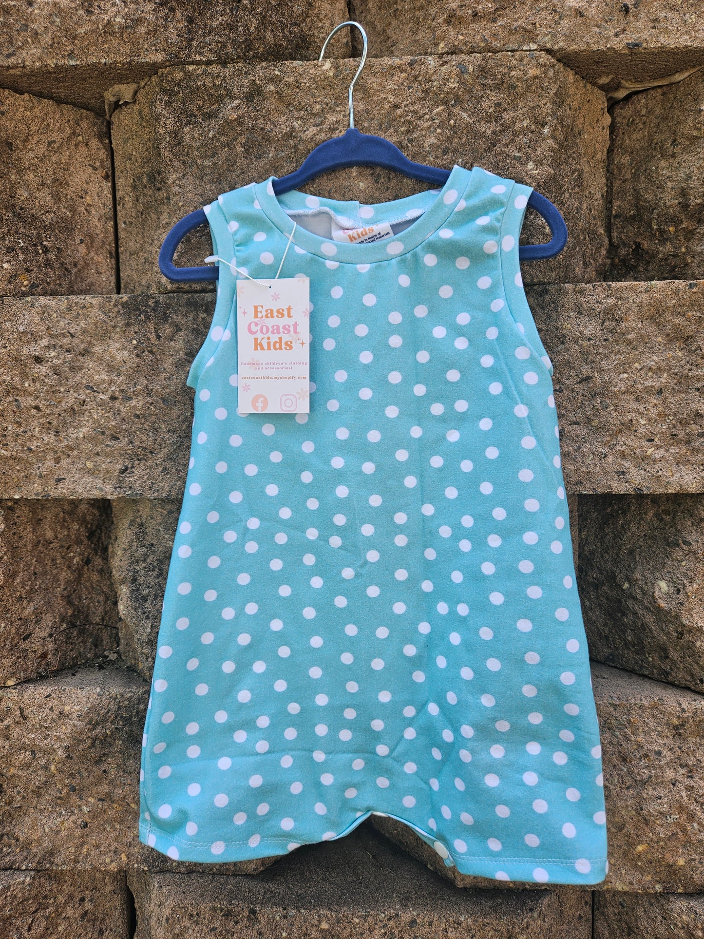 Polka Dot Tank Romper