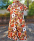 Fall Floral A-Line Dress