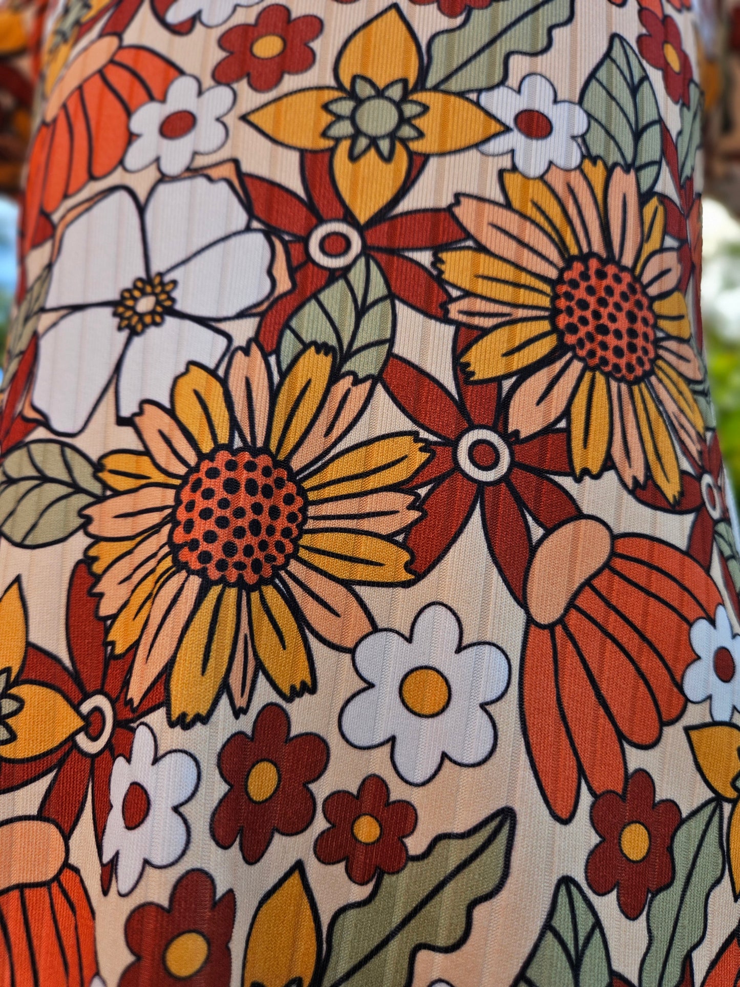 Fall Floral A-Line Dress