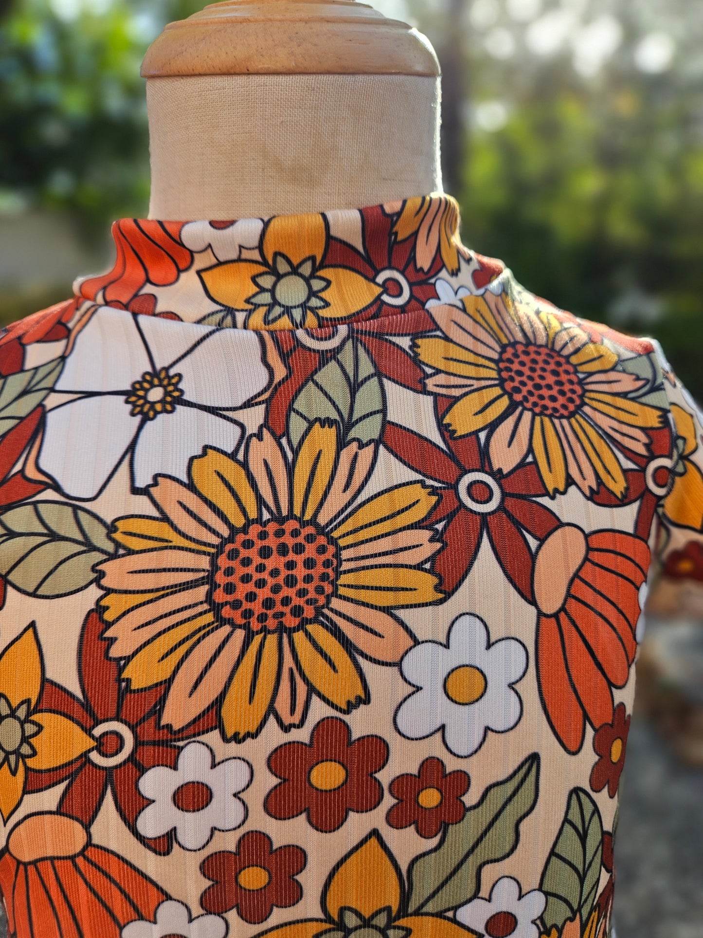 Fall Floral A-Line Dress