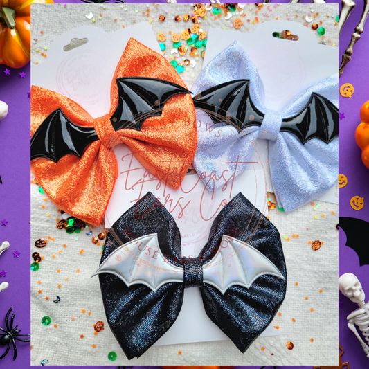 Holographic Sparkle Bat Bow