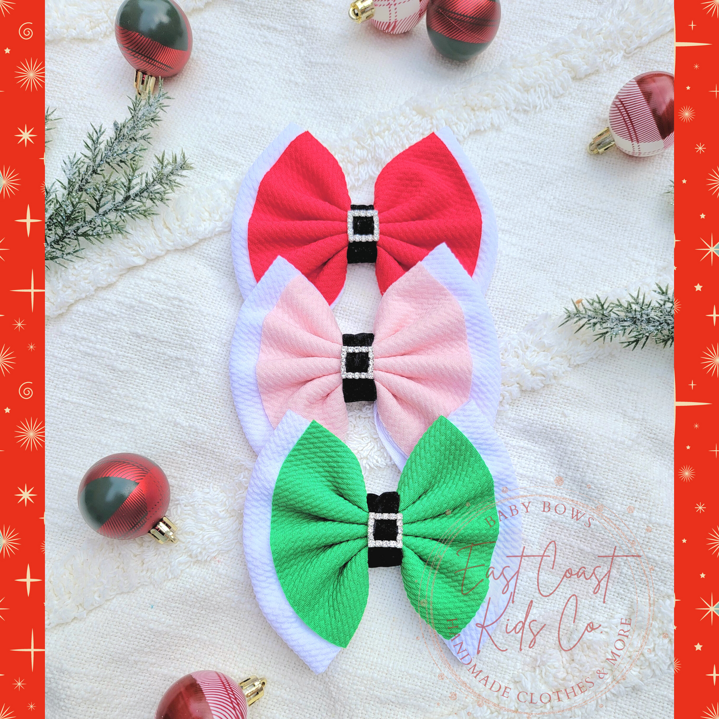 Santa Buckle Bow